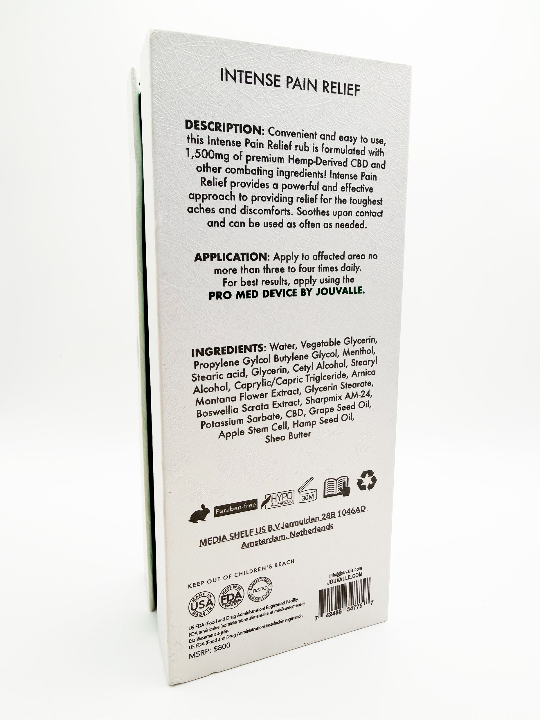 PRO MED By Jouvalle  Enriched with Hemp Oil