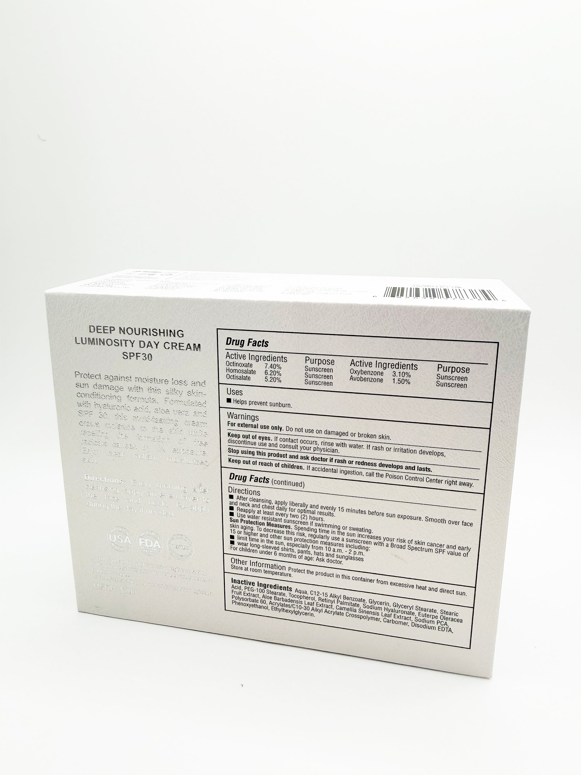 Deep Nourishing Luminosity Day Cream-SPF30 Broad Spectrum Acai Stem Cells & Hyaluronic Acid