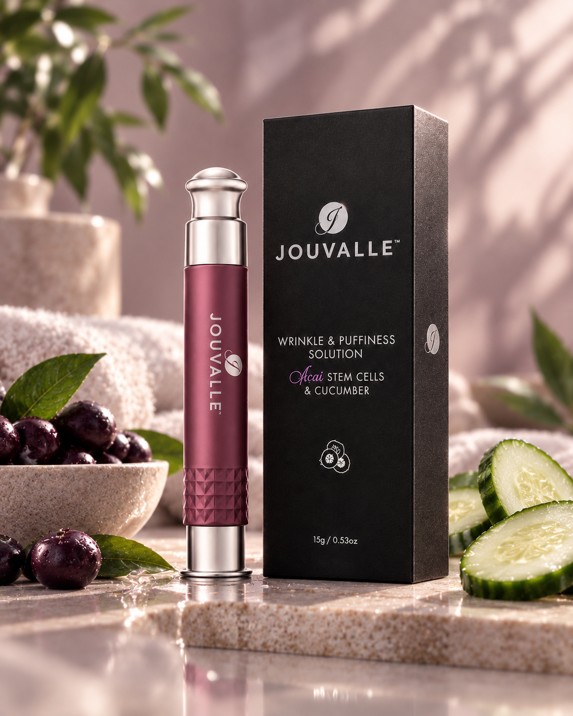 Wrinkle & Puffiness Solution - Acai Stem Cells & Cucumber